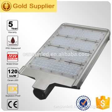 5 yerars warranty with meanwell driver 60W to 300W led street light